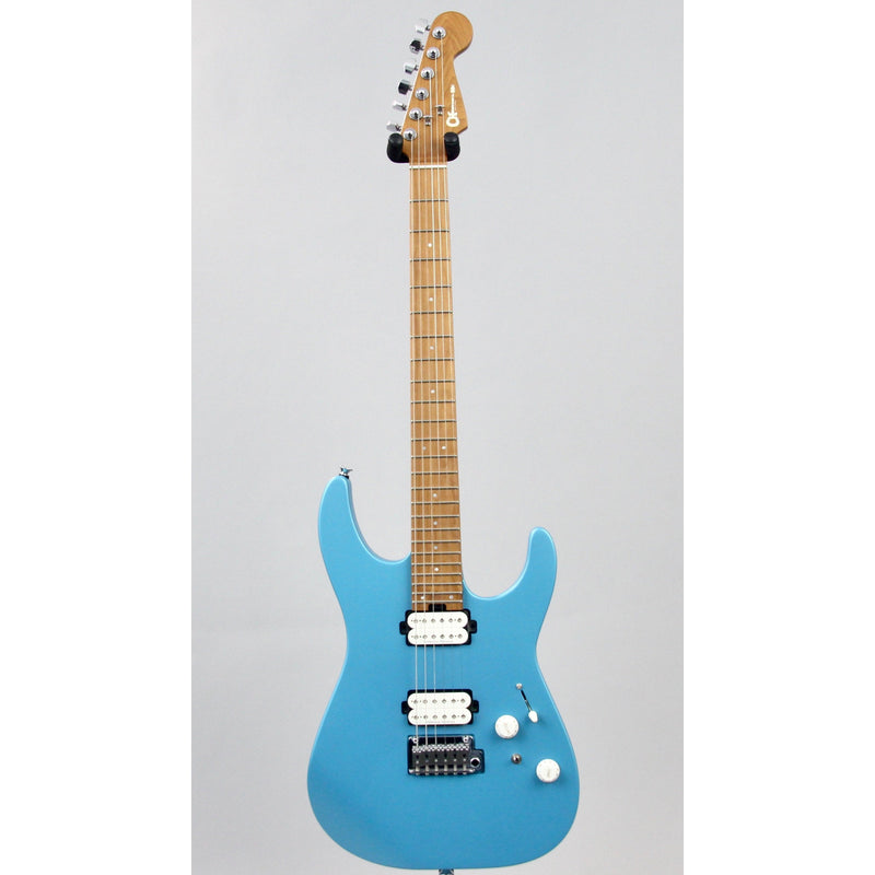 PRO-MOD DK24 HH 2PT CM, CARAMELIZED MAPLE FINGERBOARD, MATTE BLUE FROST