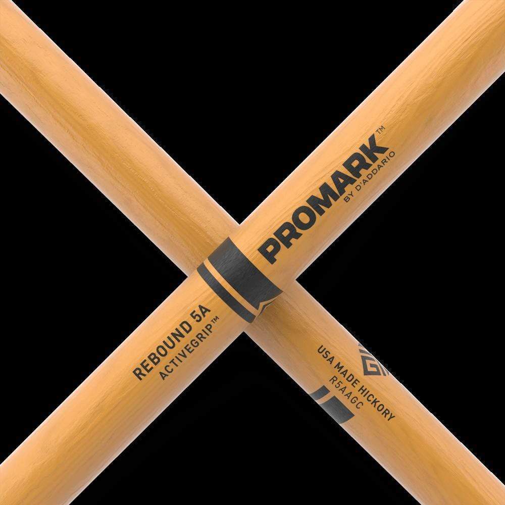 Promark ActiveGrip 5A Drum Stick | Rebound | Clear