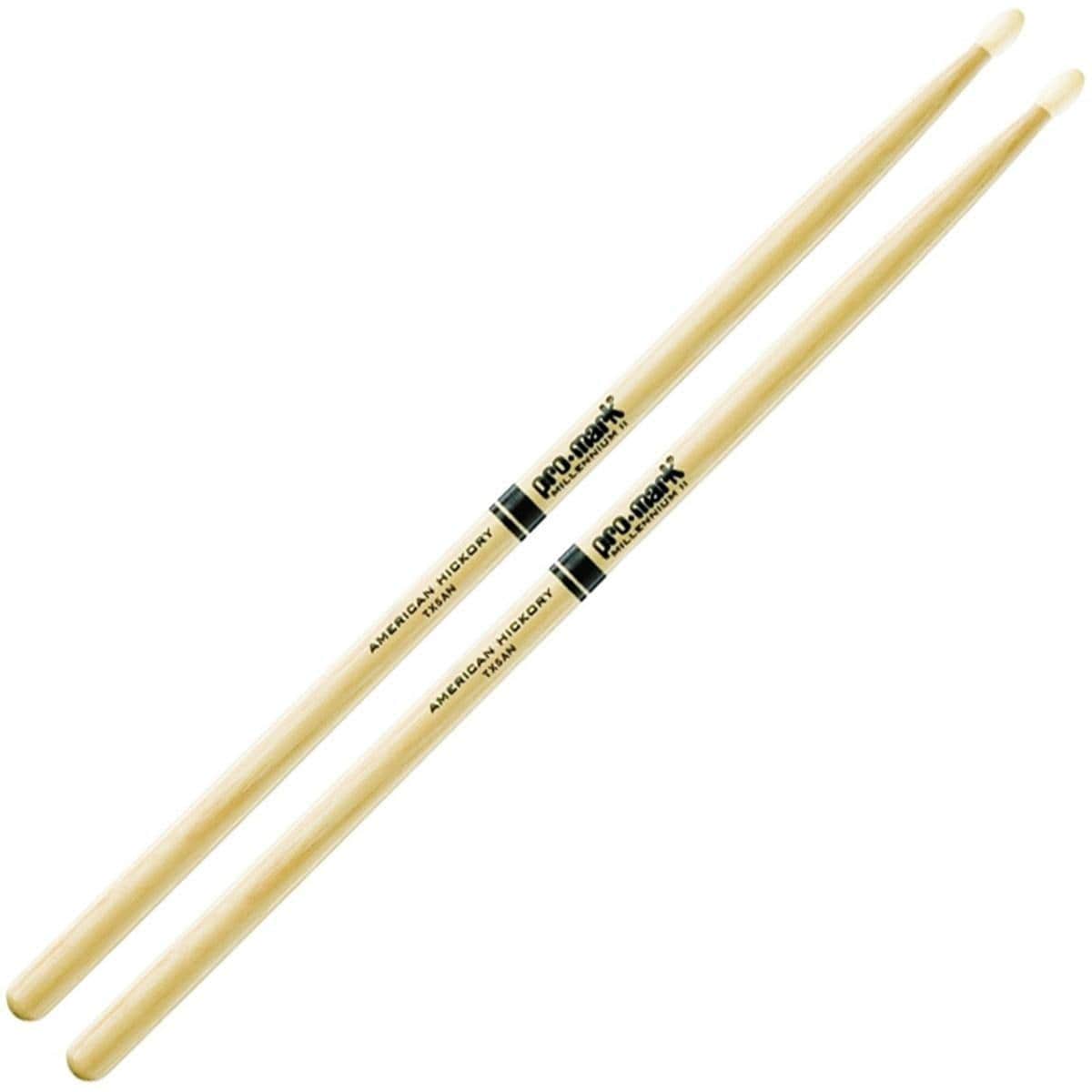 Pro Mark 2B American Hickory Nylon Tip Drum Sticks Yandas Music