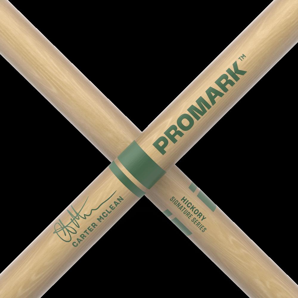 ProMark Carter McLean Hickory Drumstick, Wood Tip | RBCMW