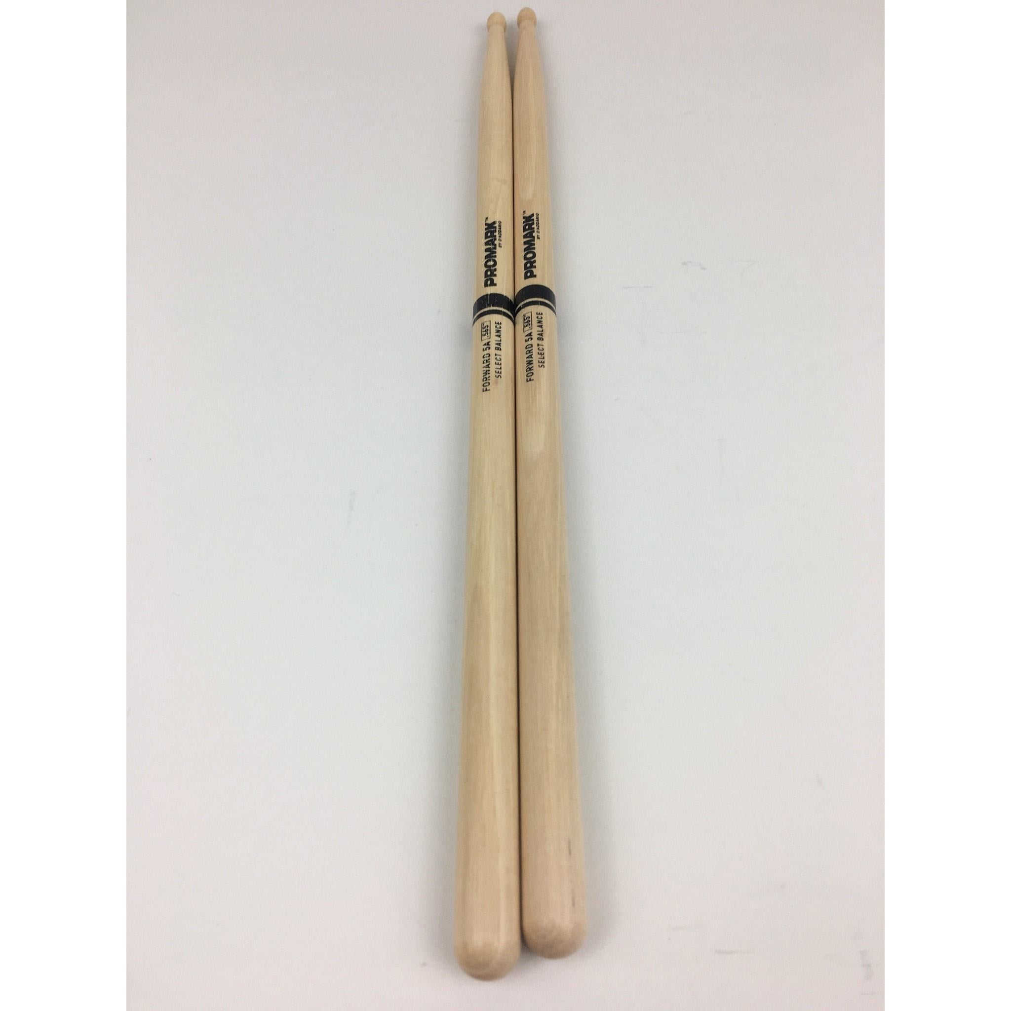 Promark Forward Balance Hickory Drum Sticks | Tear Drop Tip 5A - .550
