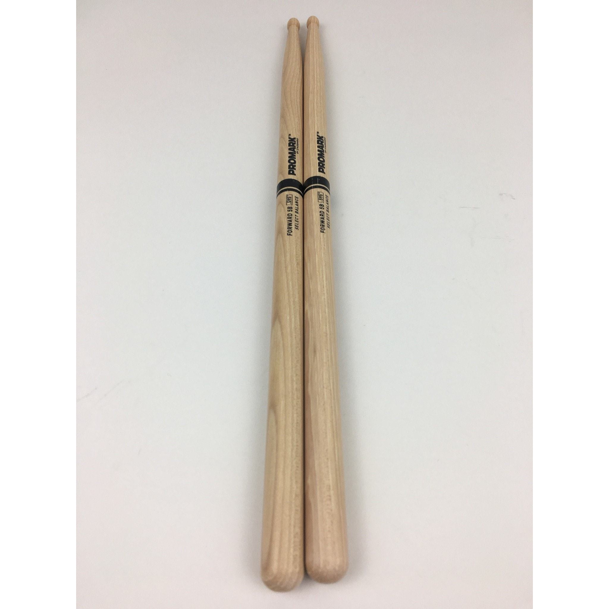 Promark Forward Balance Hickory Drum Sticks | Tear Drop Tip 5B - .595