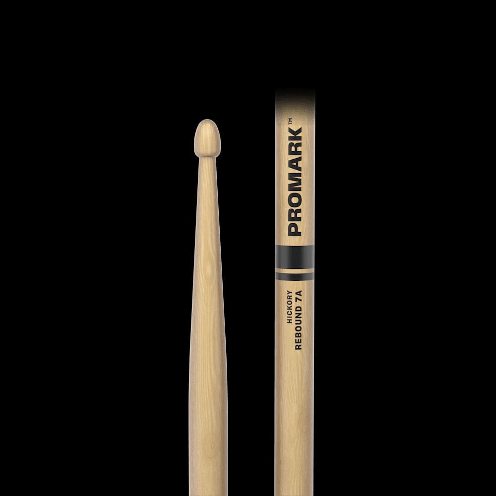 Promark RBH535AW | Rebound 7A Drumstick | Lacquered Hickory