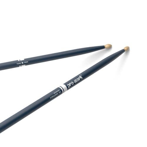 Promark TX5AW-Blue American Hickory 5A Wood Tip Drumsticks - Blue