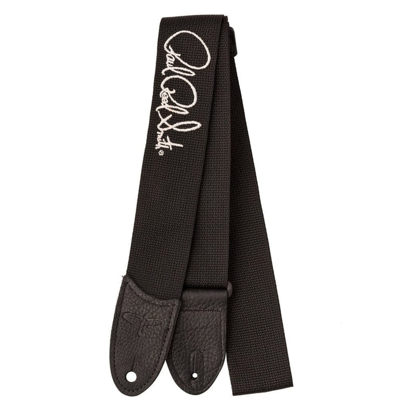 PRS Poly Strap | Silver Signature Black Strap
