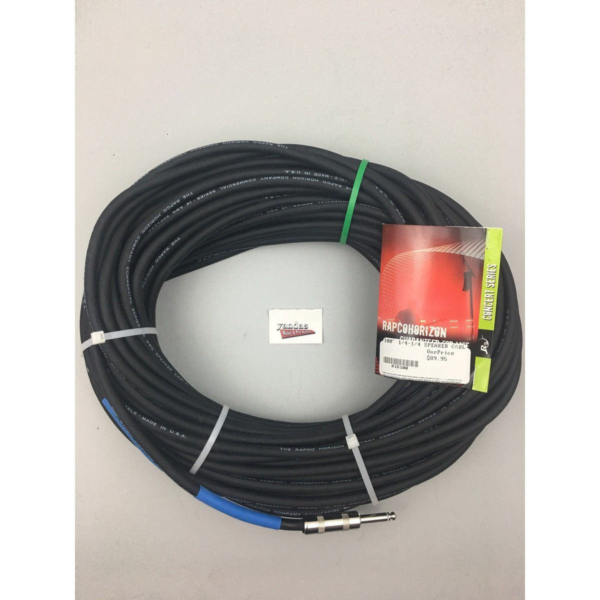 Rapco 100' 16 Gauge Speaker Cable | 1/4" Connectors