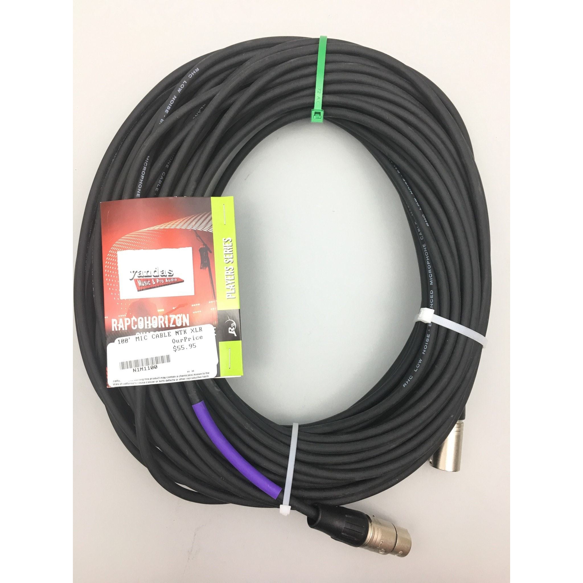 Rapco 100' Microphone Cable | XLR Connectors
