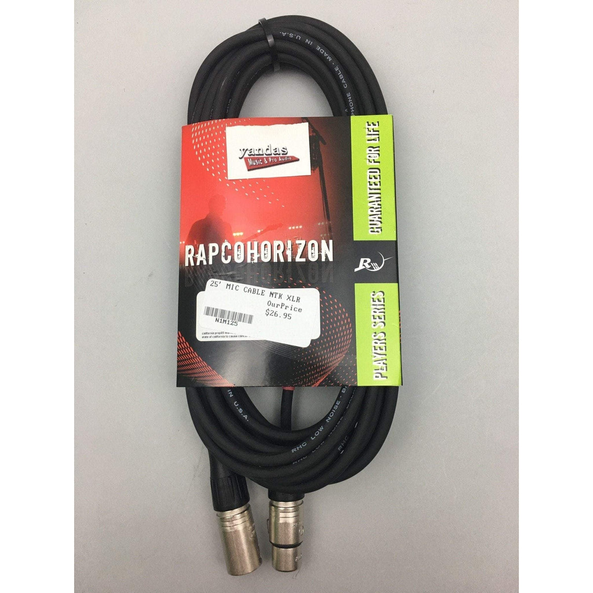 Rapco 25' Microphone Cable | XLR Connectors