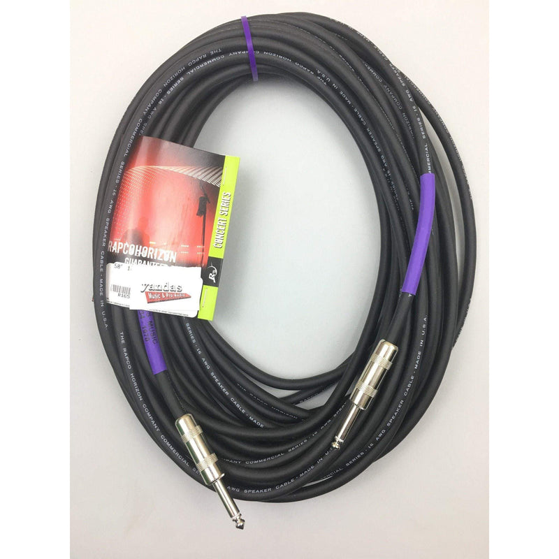 Rapco 50' 16 Gauge Speaker Cable | 1/4 Connectors