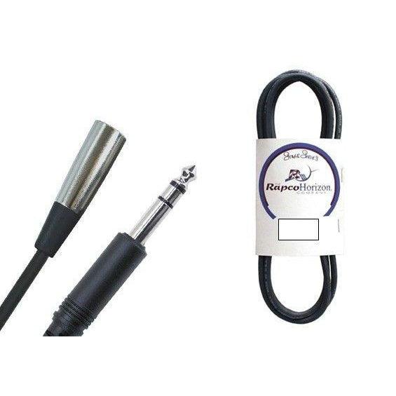 Rapco 6 Foot Balanced 1/4 Inch to XLR Male Patch Cable