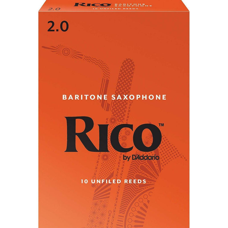 Rico Baritone Sax Reeds, Strength 2, 10-pack