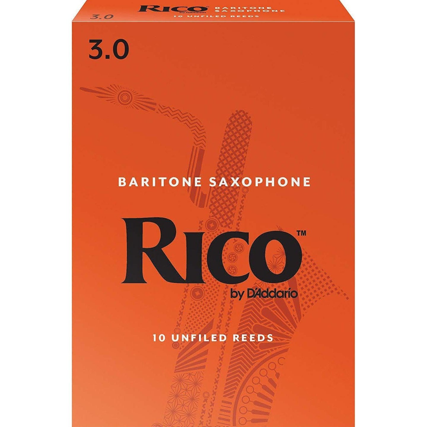 Rico Baritone Sax Reeds, Strength 3, 10-pack