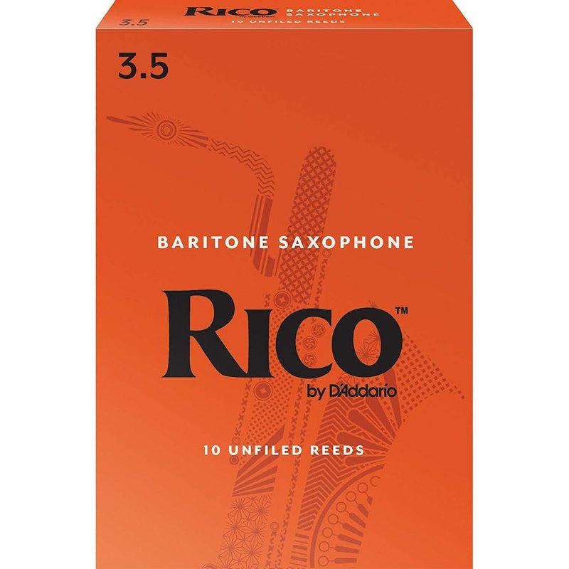 Rico Baritone Sax Reeds, Strength 3.5, 10-pack