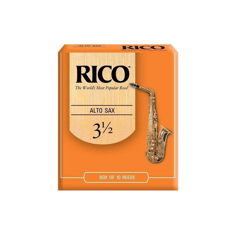Rico by D'Addario Alto Sax Reeds | Strength 3.5 | 10-pack
