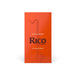 Rico by D'Addario Bass Clarinet Reeds, Strength 2.0, 25-pack