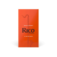 Rico by D'Addario Bass Clarinet Reeds, Strength 2.0, 25-pack