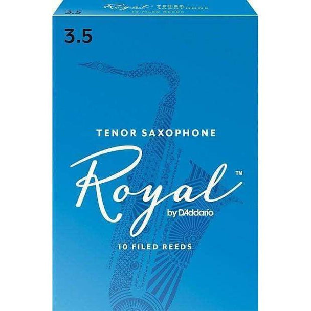 Rico Royal Tenor Sax Reeds | Strength 3.5, 10-pack