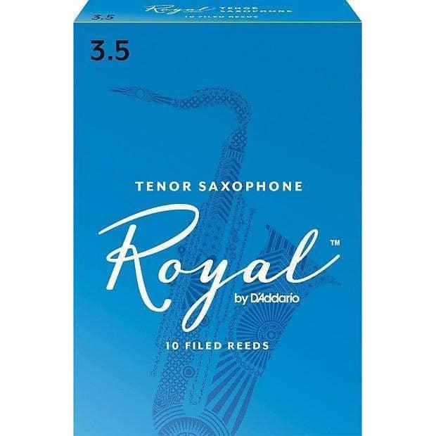 Rico Royal Tenor Sax Reeds | Strength 3.5, 10-pack