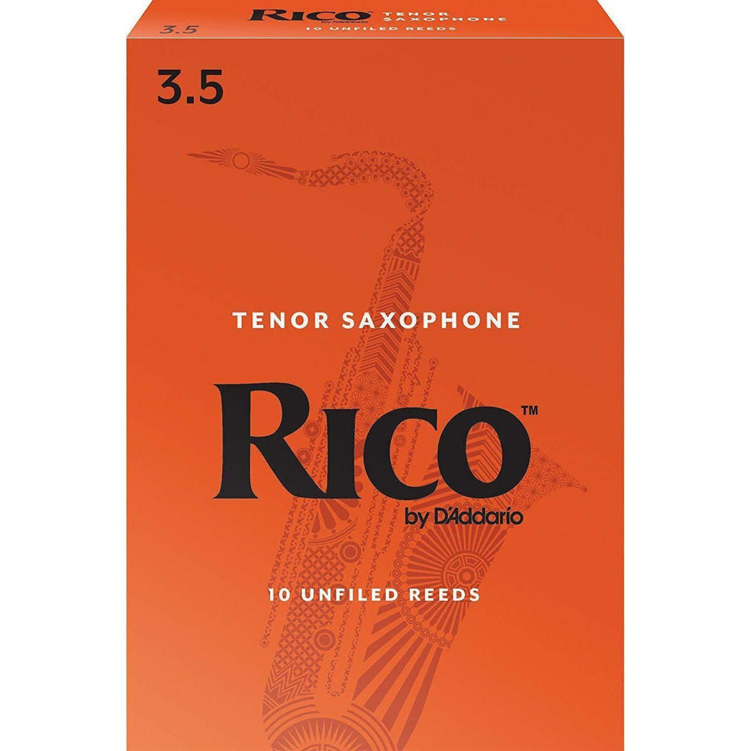 Rico Tenor Sax Reeds, Strength 3.5, 10-pack