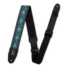 Right Height Strap w/ Woven Blue Black Gold Motif