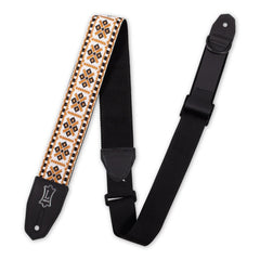Right Height Strap w/ Woven White Black Gold Motif