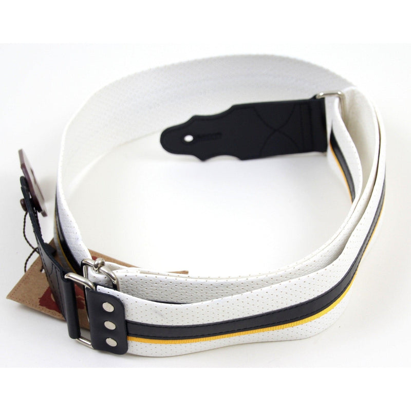 Right On! Standard Plus Hot Rod Series Guitar Strap Yellow