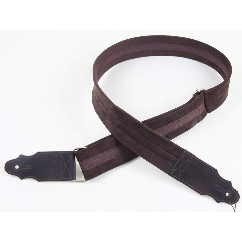 Right On! Standard Plus Plain Guitar Strap Brown