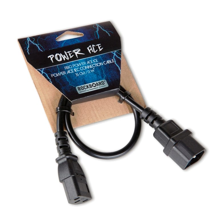RockGear RBO POWER ACE IEC RockBoard Power Ace IEC Connector Cable, Male to Female, 13.78