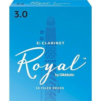 Royal by D'Addario Eb Clarinet Reeds, Strength 3, 10-pack