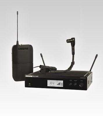 Shure BLX14R/B98 Wireless Cardioid Condenser Instrument Microphone System H10