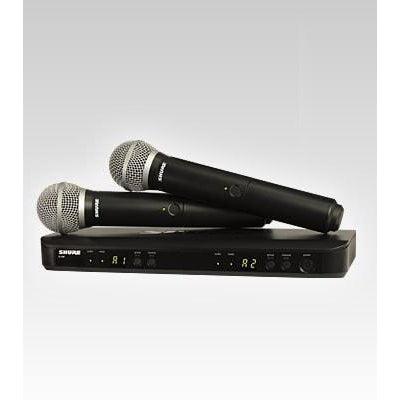 Shure BLX288/PG58 Dual Wireless Microphone System | Includes Two PG58 Handhelds H10