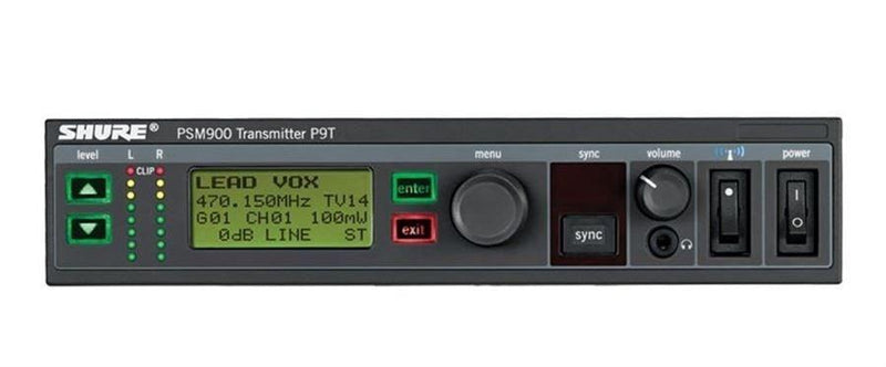 Shure P9T | PSM 900 Series Wireless In-Ear Transmitter G6 (470-506MHz)
