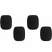 Shure RK183WS | Black Snap-Fit Foam Windscreens | 4 Pack