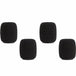 Shure RK183WS | Black Snap-Fit Foam Windscreens | 4 Pack