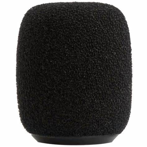 Shure RK183WS | Black Snap-Fit Foam Windscreens | 4 Pack