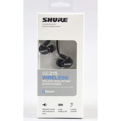 Shure SE215SPE Wireless Sound Isolating Earphones w/ Bluetooth Adapter Black