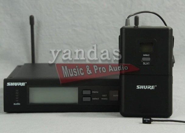 Shure SLX14/93 Lavalier Wireless System | WL93 Omnidirectional Lavalier Microphone G4