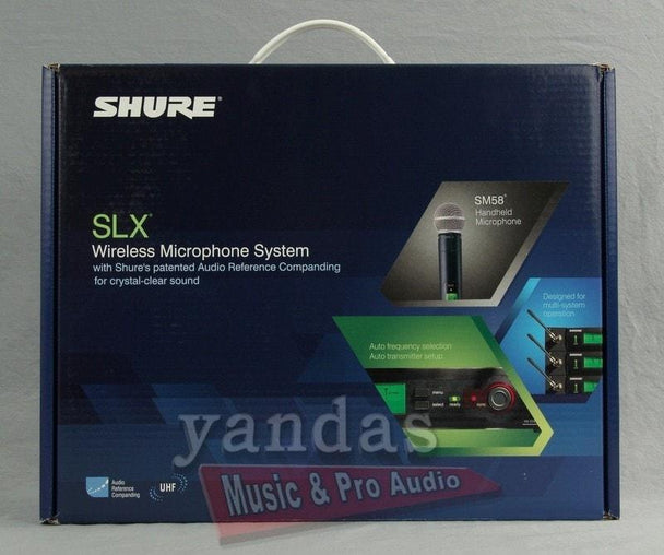Shure SLX24/SM58 Handheld Wireless System | SM58 Handheld Microphone G4