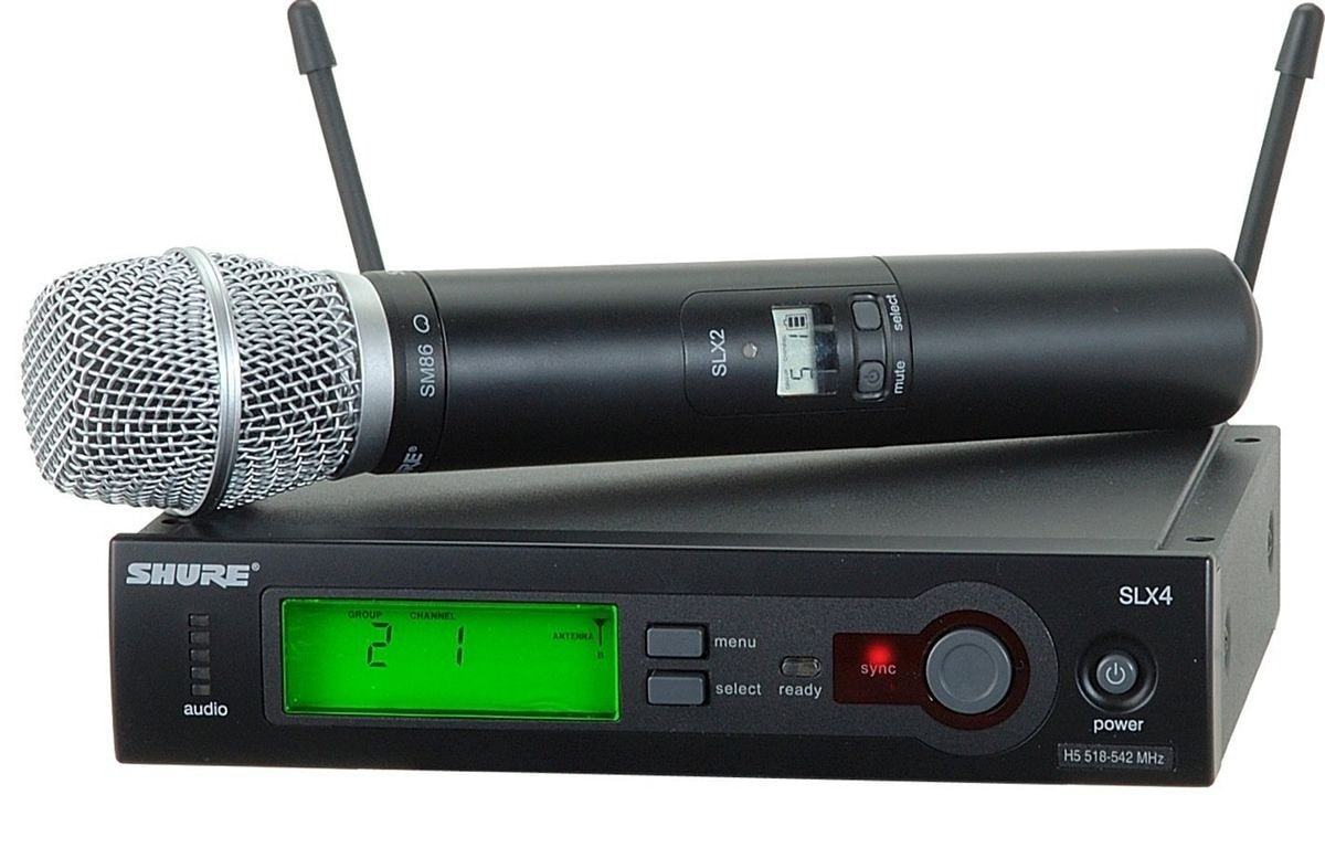 Shure SLX24/SM86 Handheld Wireless Microphone System | SM86 Handheld Microphone G4