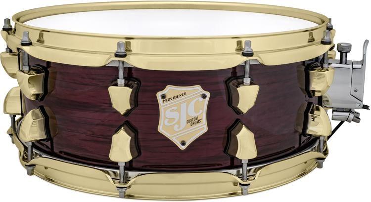 SJC Custom Drums Providence Series Snare Drum - 5.5" x 14" - Merlot Ripple