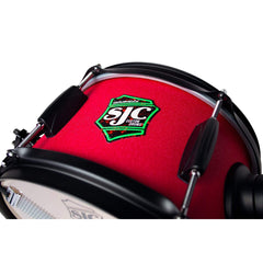 SJC Drums "ThrashCan" Side Snare Drum | 6x10 Red Grip Tape Wrap