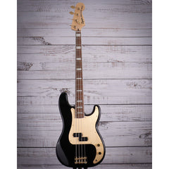 Squier 40th Anniversary P Bass Gold Edition | Black