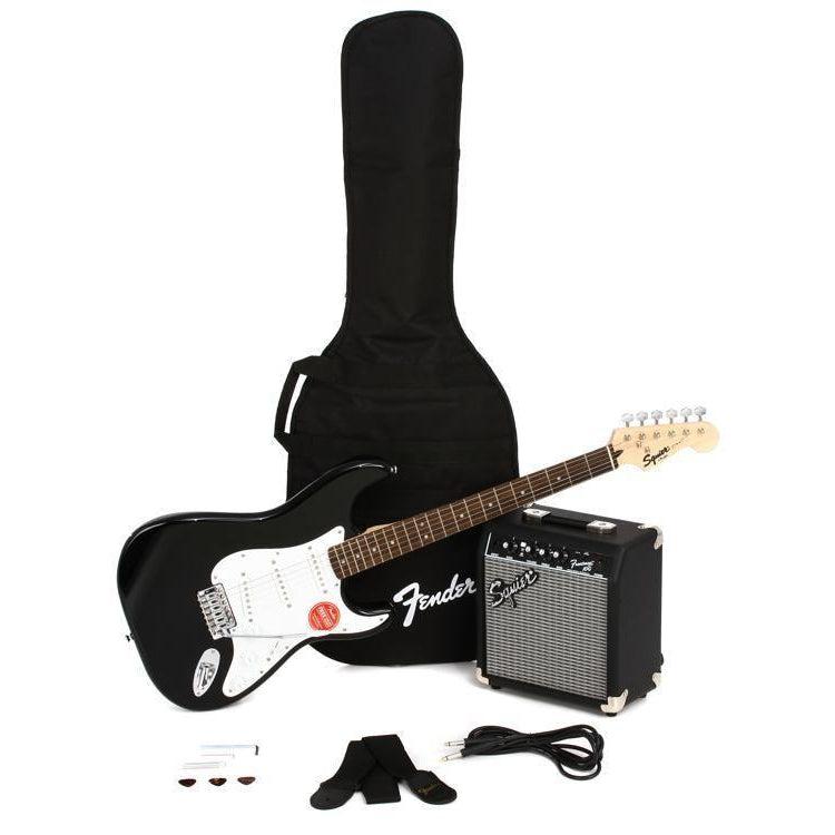 Squier Stratocaster Electric Guitar Pack Black Yandas Music