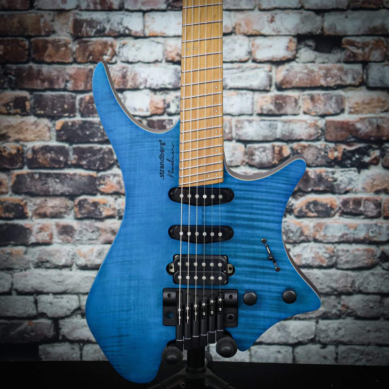 Strandberg Boden Standard 6 Electric Guitar with Tremolo | Maple Flame Blue