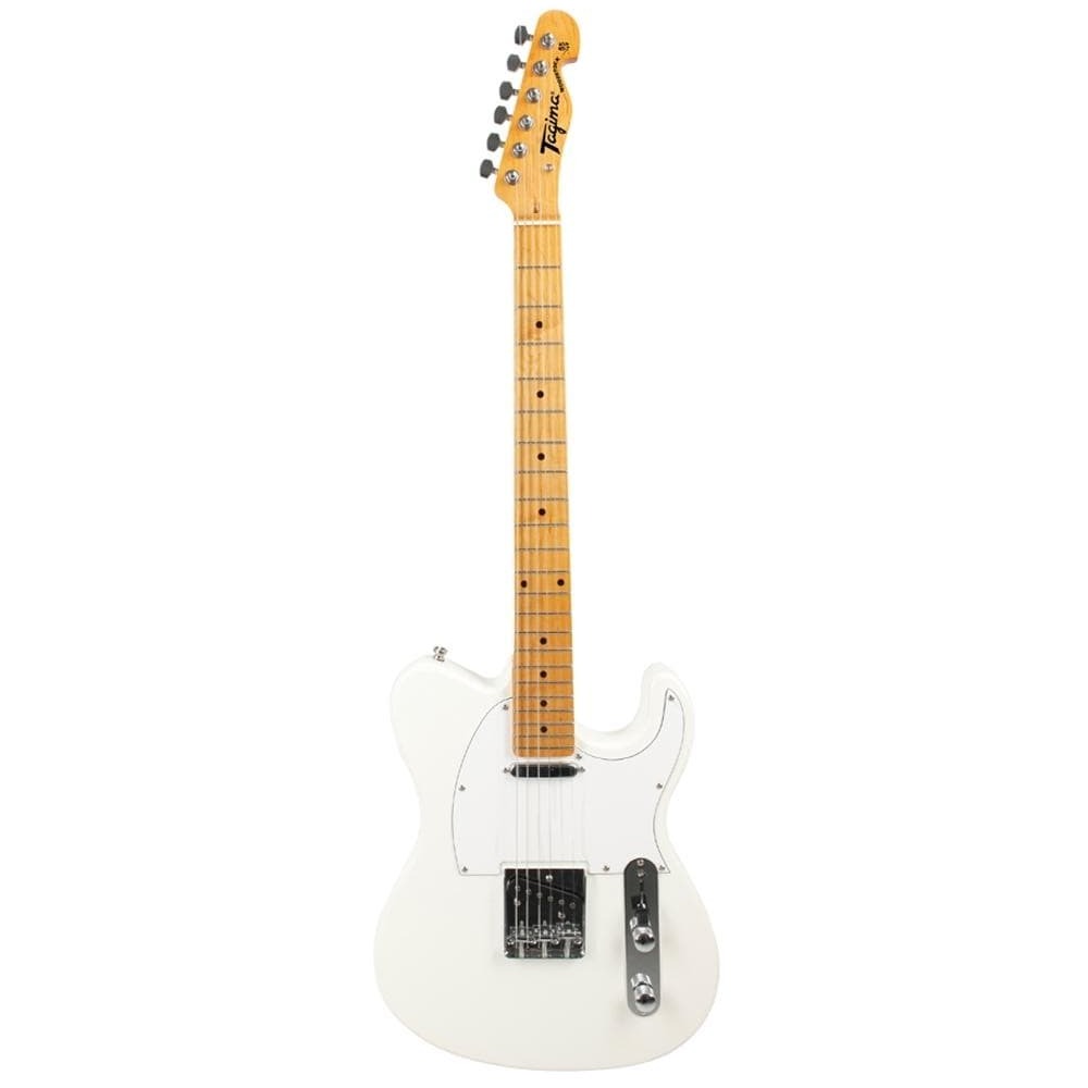 Tagima TW-55 Electric Guitar | White Pick Guard on Pearl White Finish