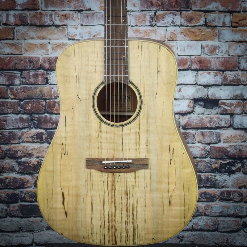 Teton Dreadnought Acoustic Guitar | Solid Spruce/Spalted Maple/Veneer