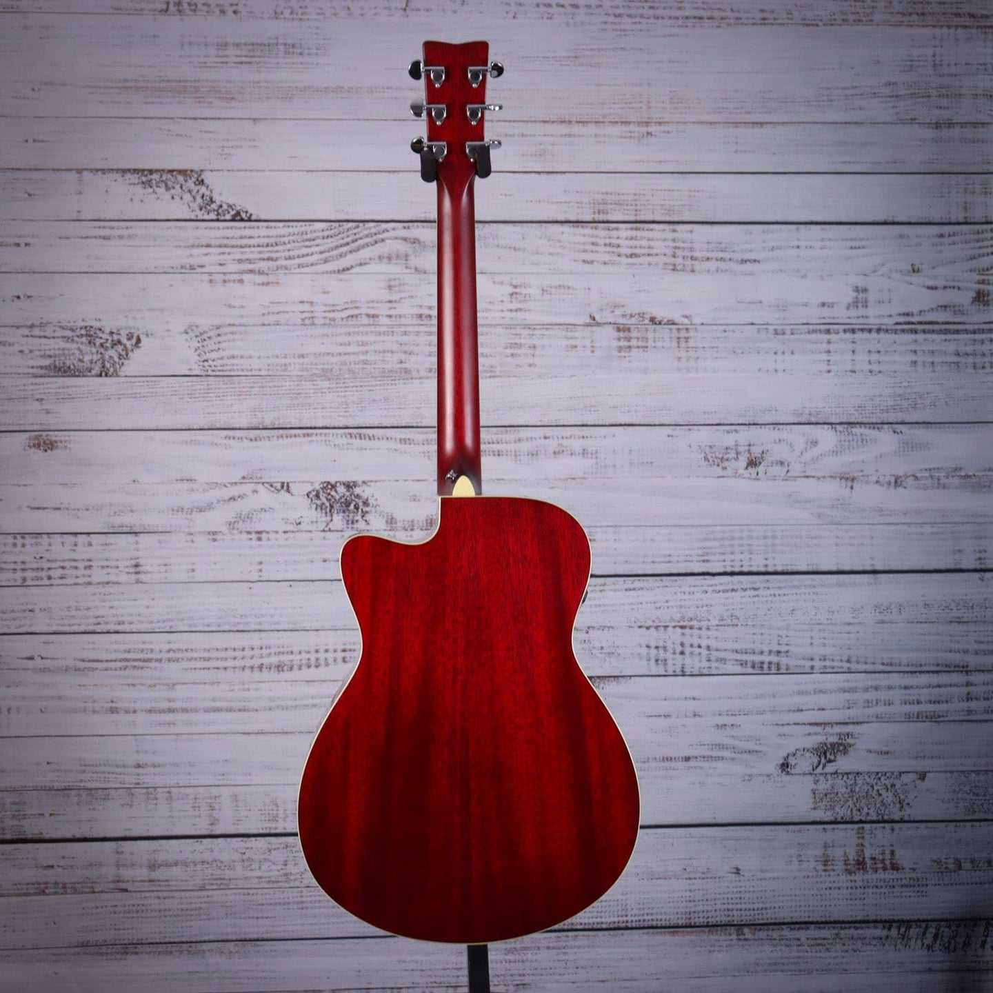 TransAcoustic - Small Body with cutaway, Folk Guitar, Solid Sitka Spruce Top, Mahogany Back & Sides, Die Cast Chrome Tuners, Ruby Red