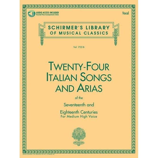 Twenty-Four Italian Songs And Arias For Medium High Voice | Schirmer's Library