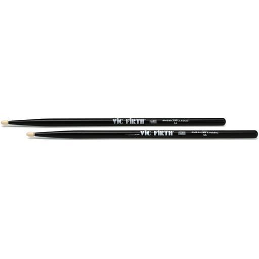 Vic Firth 5A Drumsticks | Black with Wood Tip