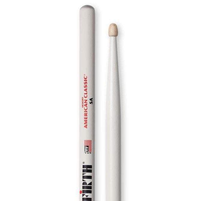 Vic Firth American Classic Series Wood Tip Drumsticks 5A White